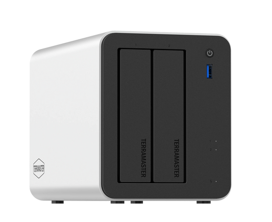 TERRAMASTER F2-425 Plus 2-Bay NAS;  Intel N150 4-Core 8GB DDR5 5GbE Port x2 USB 3.2 x4 (Diskless)